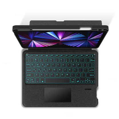 AJIUYU Keyboard Case for iPad Pro 11" & 12.9" (2018-2022) – Backlit Smart Keyboard with TouchPad for iPad Air & 10.2"