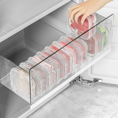 5/1Pcs Mini Transparent Food Storage Containers with Lid – Fridge Organizer Box for Meat, Vegetables & Kitchen Fresh-Keeping