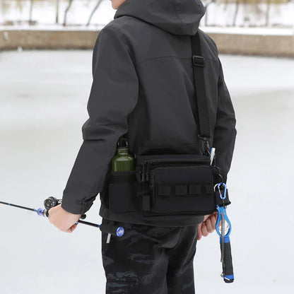 Fishing Tackle Bags Waist Fanny Pack – Utility Storage for Fishing Lures, Line Box | Outdoor Camping Shoulder Crossbody Bag