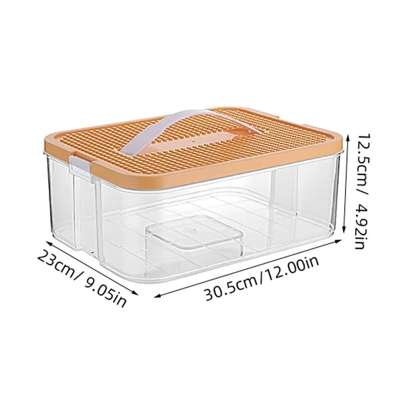 Stackable Building Blocks Toy Storage Box for Kids – Brick-Shaped Plastic Container with Lid – Toy Organizer & Sundries Bin