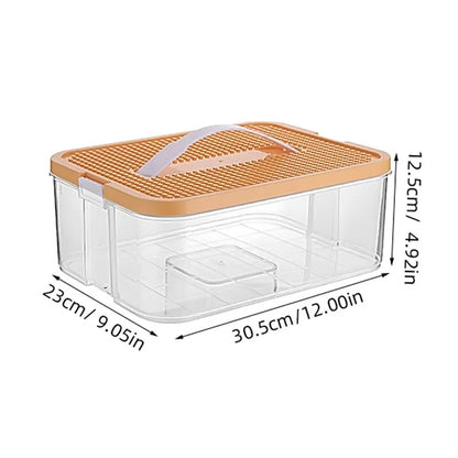 Stackable Building Blocks Toy Storage Box for Kids – Brick-Shaped Plastic Container with Lid – Toy Organizer & Sundries Bin
