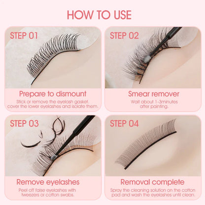 NATUHANA Eyelash Extension Jelly Remover – Fast, Safe, Non-Irritating Gel Glue Remover for Makeup