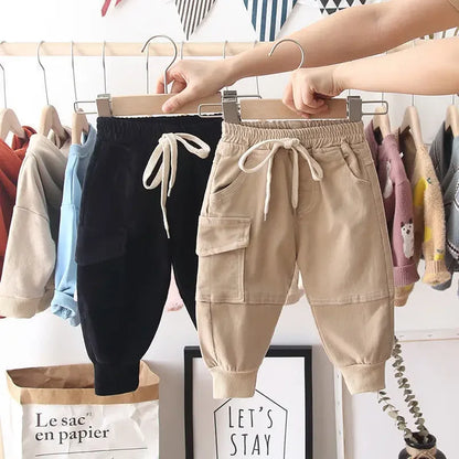New Cargo Pants for Boys (2-6 Years) – Solid Casual Sport Trousers for Kids (2-8 Years)