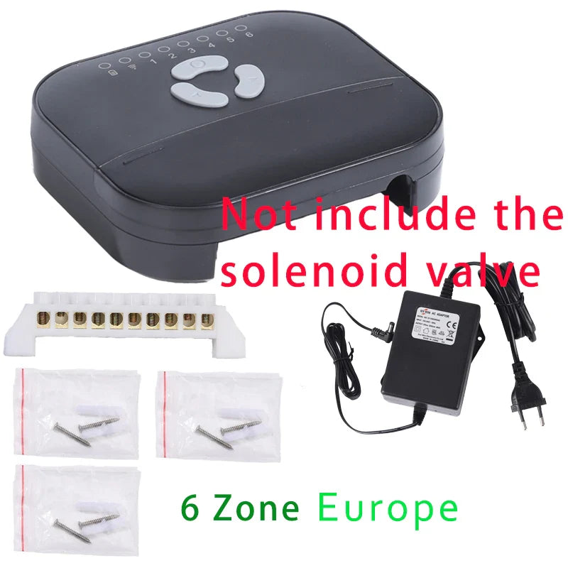 6 Zone WiFi Tuya Smart Watering Timer – Garden Irrigation Controller with Water Valve, Smart Home System