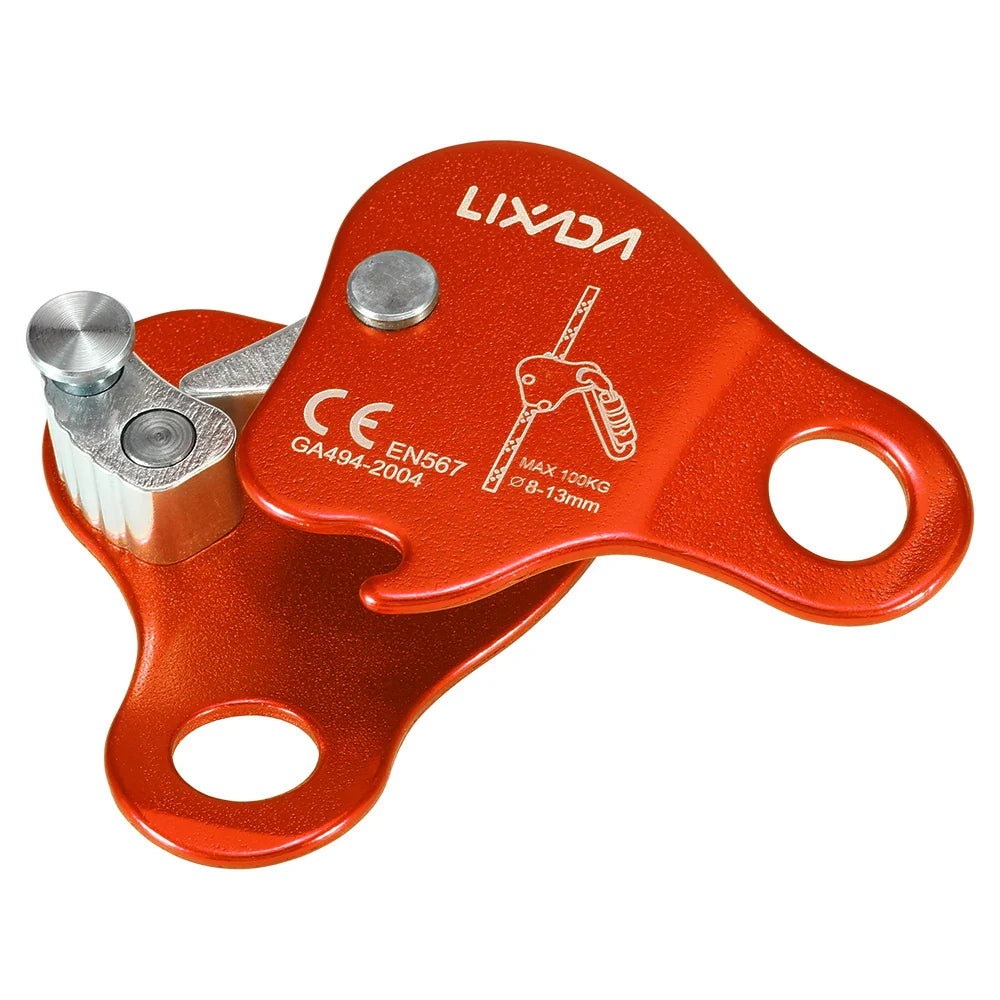 Climbing Ascender Belay Device – Arborist Rope Protection Grip for 8-13MM Outdoor Mountain Climbing Rigging