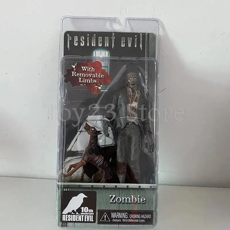 NECA Redfield Hunk Zombie Action Figure Set – Includes Dog Licker and Walker, Chris Redfield Collectible Model Toy