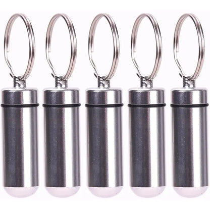 Portable Mini Travel Pill Box – Waterproof Medicine Capsule Container with Keychain for First Aid & Daily Use