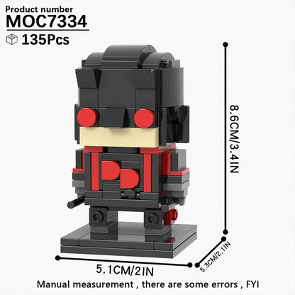 MOOXI Movie Series MOC BrickHeadz Building Blocks Set – DIY Educational Toy for Kids