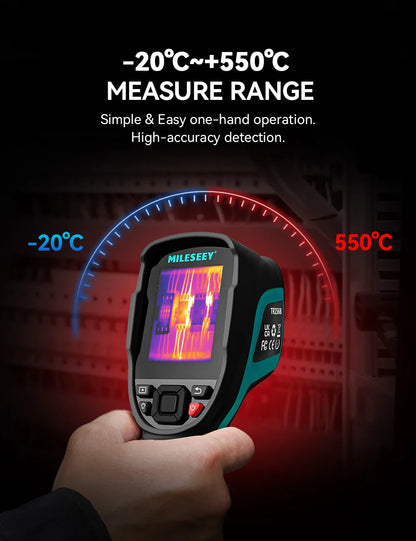 EMILESEEY TR256E/B Thermal Imager Camera 256x192 - Infrared Temperature Meter for PCB and Pipeline Repair Detection