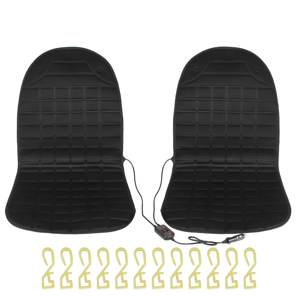 12V Electric Heated Car & Home Seat Cushion — Universal Warm Winter Cushion Cover
