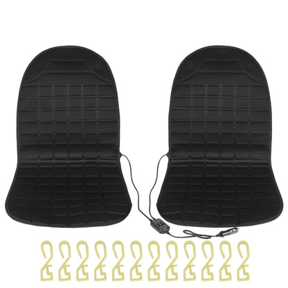 12V Electric Heated Car & Home Seat Cushion — Universal Warm Winter Cushion Cover
