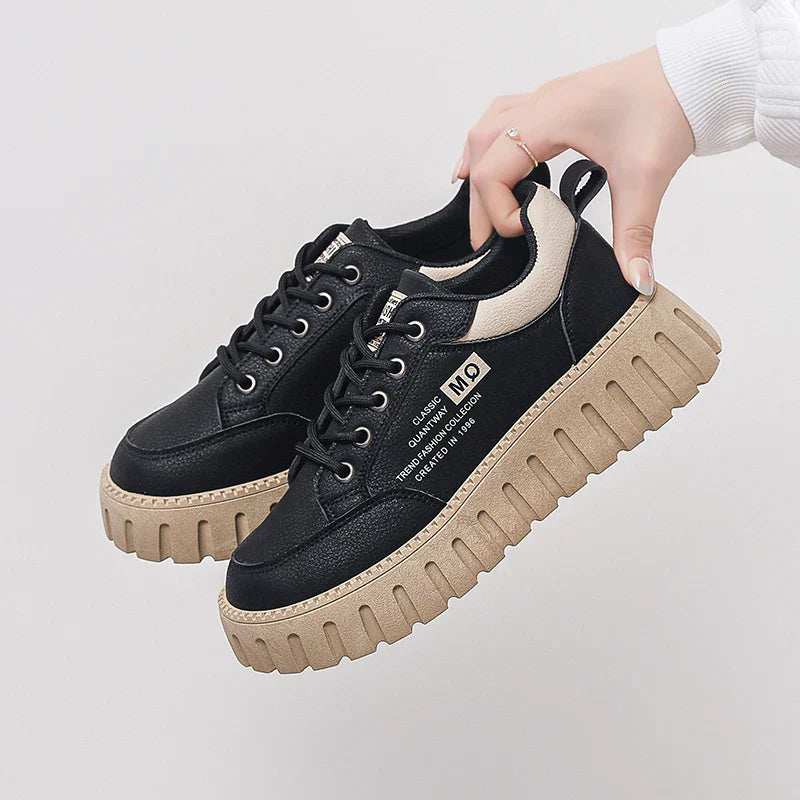 2025 Women’s Spring Casual Shoes – Campus Style Platform Sneakers, Designer Leather Footwear, Versatile Fashion Sneakers