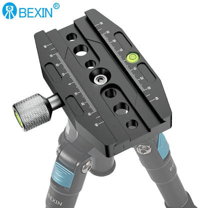 BEXIN Aluminum Arca-Swiss Quick Release Clamp – 50/70/90/110mm Tripod Ball Head Mount for Camera & Monopod Support
