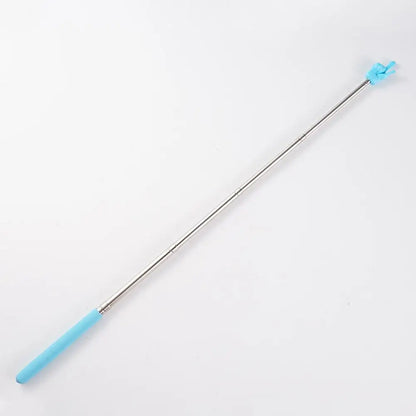 Retractable Teacher Pointer — Stainless Steel Telescopic Finger Design Stick for Classroom Teaching Supplies