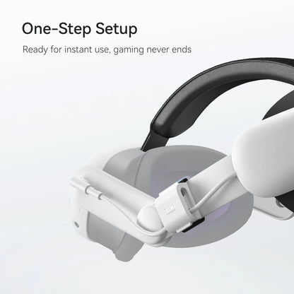 KIWI Design 6400mAh Battery Head Strap - Power-Enhancing Compatible Accessory for Meta Quest 3 (Not for Our Charging Stand)