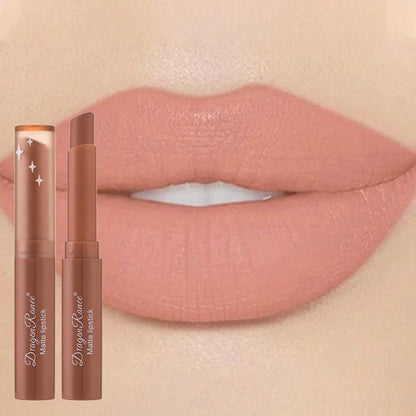 Nude Matte Waterproof Lipstick – Long-Lasting Velvet Red Lipsticks for Women, Non-Fading Lip Makeup