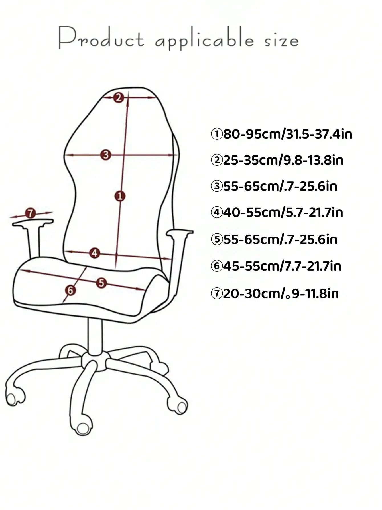 Gaming Armchair Seat Cover - Elastic Office & Banquet Chair Protector, Anti-Dirty Stretch Case for E-Sports & Computer Chairs