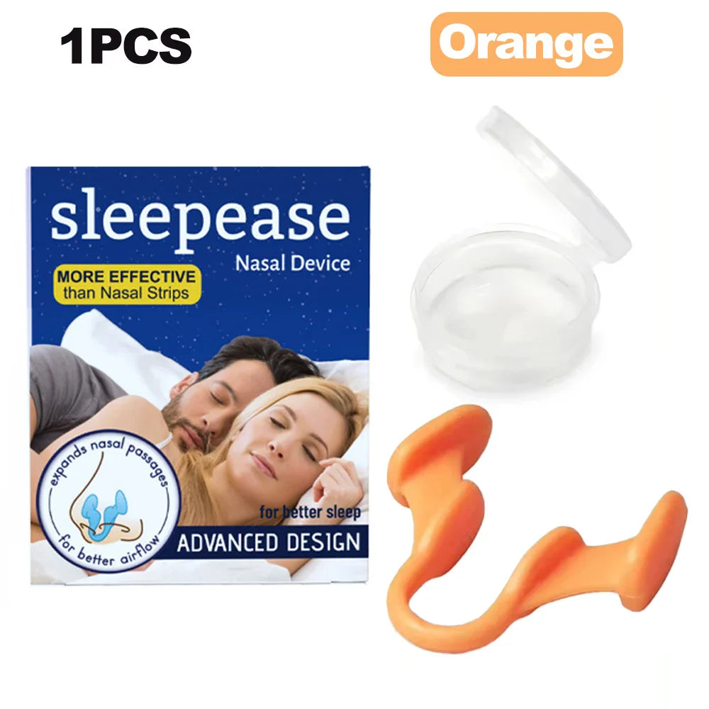 Silicone Nose Clip Anti-Snoring Nasal Dilator – Stop Snore Aid for Better Breathing & Sleep Improvement (1-2 Pcs)