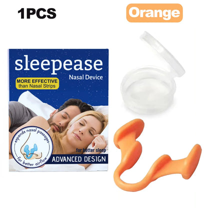 Silicone Nose Clip Anti-Snoring Nasal Dilator – Stop Snore Aid for Better Breathing & Sleep Improvement (1-2 Pcs)