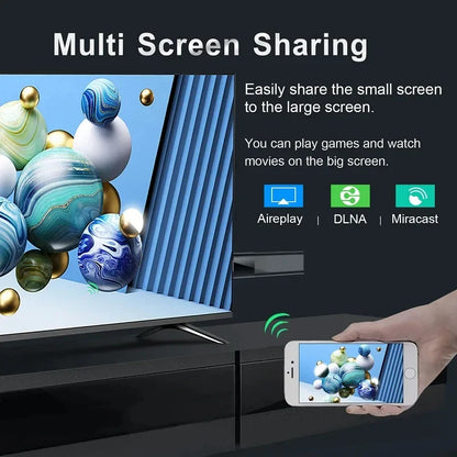 Q12 Mini TV Stick Android 14 – Quad-Core ATV Smart TV Box 4GB RAM 64GB/128GB ROM WiFi 2.4G & 5G Global Streaming