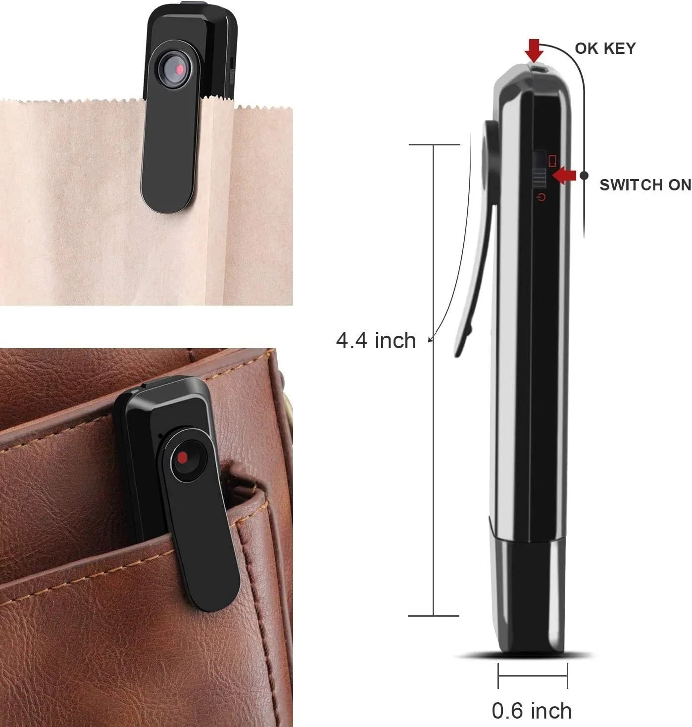 Portable 1080P FHD Pen Camera – Body Cam Video & Voice Recorder Meeting DVR Camcorder