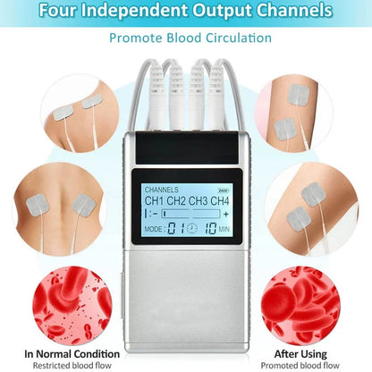 Electronic Pulse Massager | TENS & EMS Muscle Stimulator for Physiotherapy & Home Care