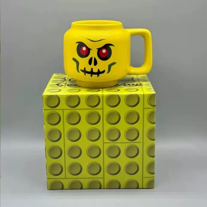 Smile Cartoon Ceramic Mug - Cute Funny Expression Coffee, Milk & Tea Cup for Kids & Home