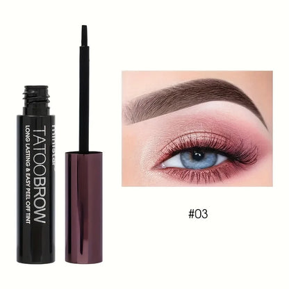 Tattoo Peel Off Eyebrow Gel Tint – Semi-Permanent, Waterproof, Transfer-Proof for Fuller, Defined Brows