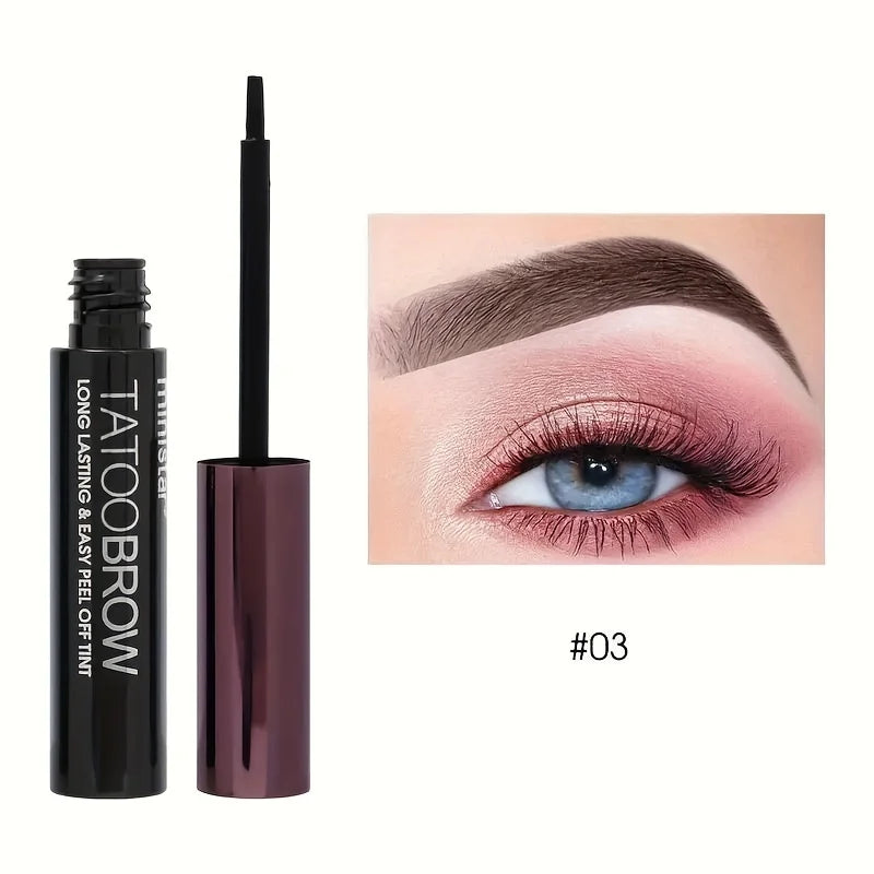 Peel-Off Eyebrow Tint Gel – Semi-Permanent Waterproof Brow Dye for Fuller, Defined & Long-Lasting Natural Looking Brows