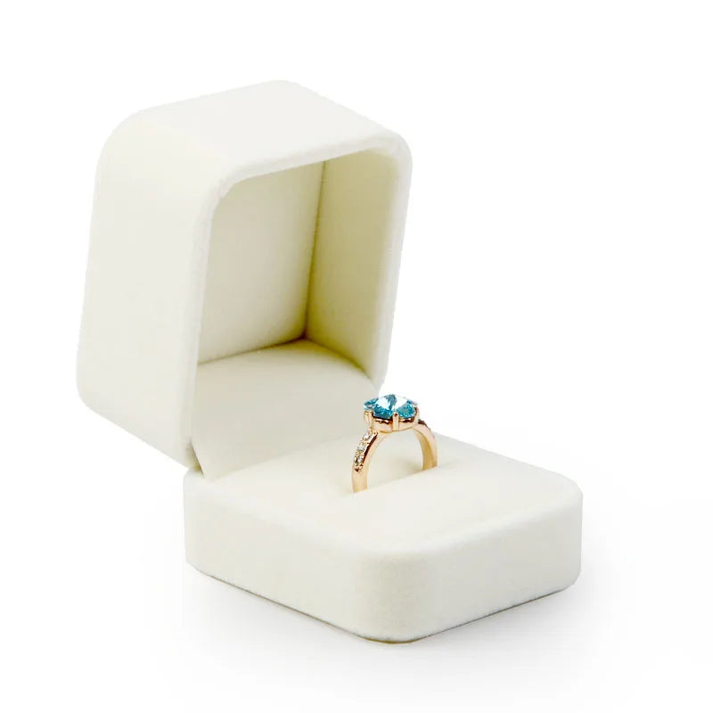 Oirlv Velvet Jewelry Box – Classic Ring, Earring & Necklace Case for Wedding Gift & Display