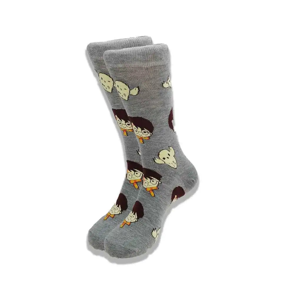 Spring and Autumn Cartoon Movie Character Socks for Men & Women – Funny Fashion High Quality Crew Tube Socks, Unisex Casual Cotton Socks