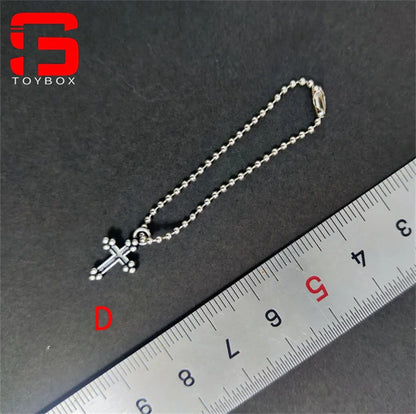 1/6 Scale Cross & Dog Tag Necklace – Soldier Accessory for 12-inch Action Figures