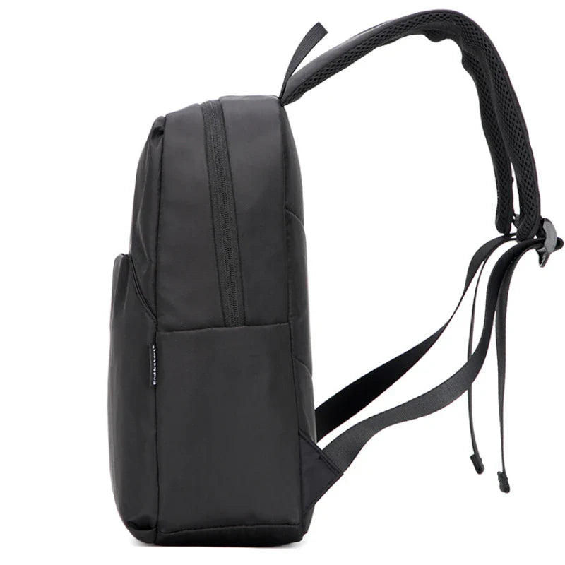 Mini Canvas Men’s Backpack – Black Rucksack, Waterproof School & Travel Bag