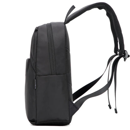 Mini Canvas Men’s Backpack – Black Rucksack, Waterproof School & Travel Bag