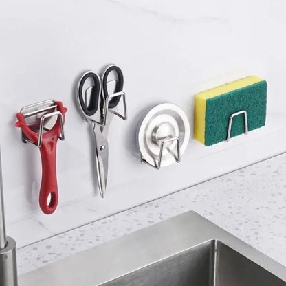 Kitchen Non-Perforated Stainless Steel Storage Rack — Wall-Mounted Pot Cover & Cutting Board Organizer for Cabinets