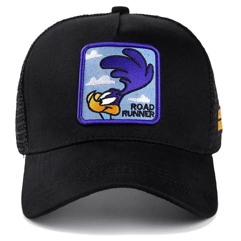 Anime Bunny TAZ DUCK Snapback Cap – Cotton Baseball Hat for Men & Women, Hip Hop Dad Mesh Trucker Cap