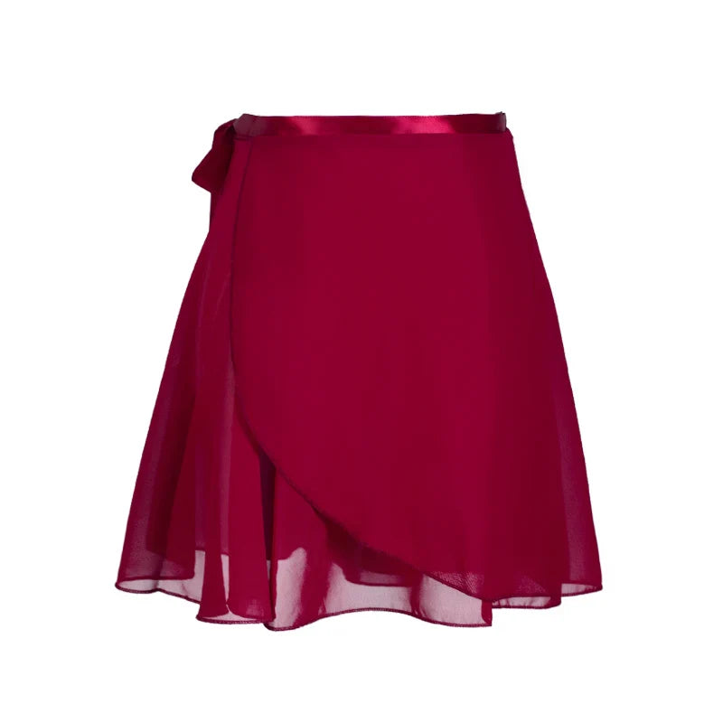 Adult Chiffon Ballet Tutu Wrap Skirt – Women & Girls Dance Gymnastics Training Skirt Lightweight Ballet Faldas Dancewear