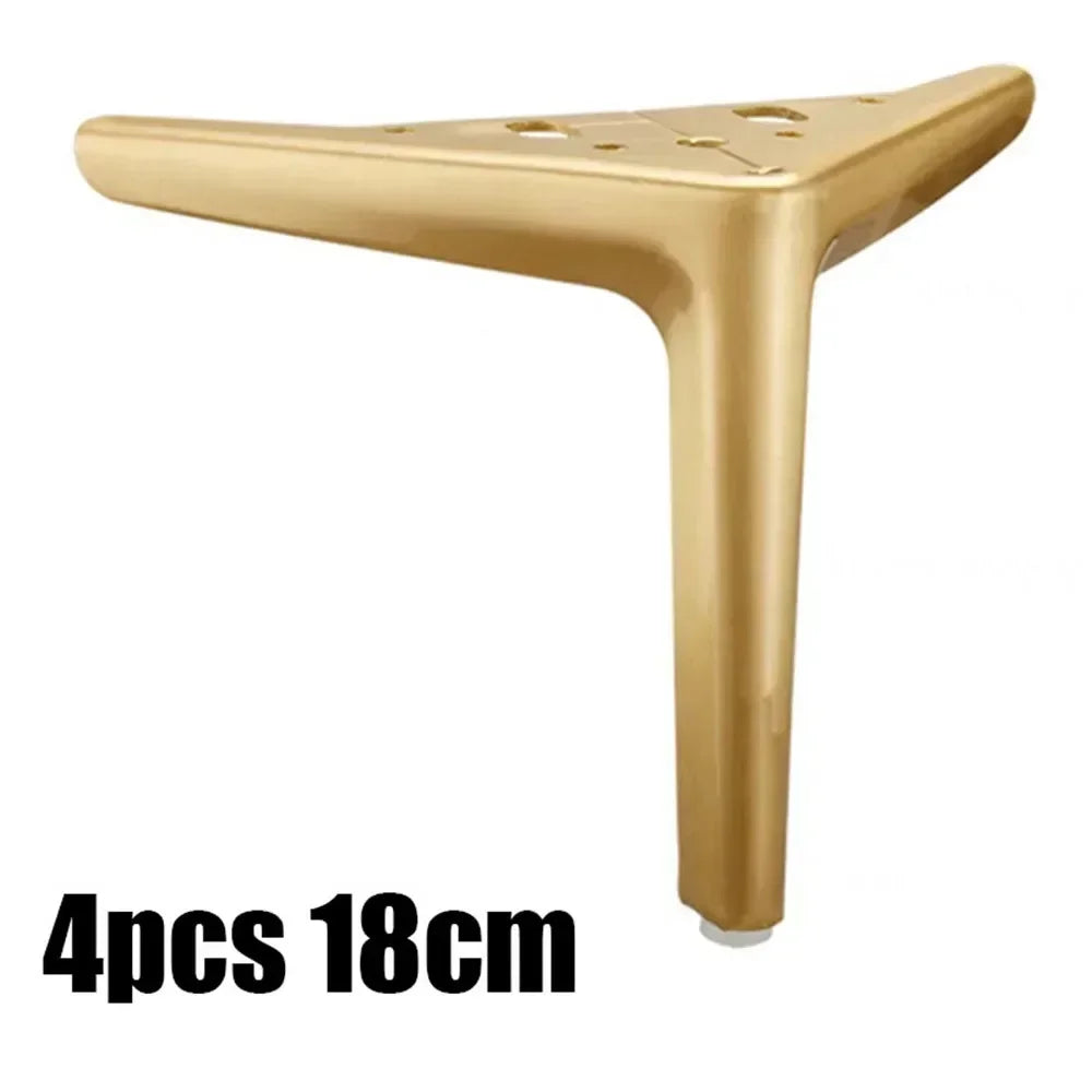 4Pcs Metal Furniture Legs – Heavy-Duty Feet for TV Stand, Sofa, Cabinet & Table, 800KG Load Capacity