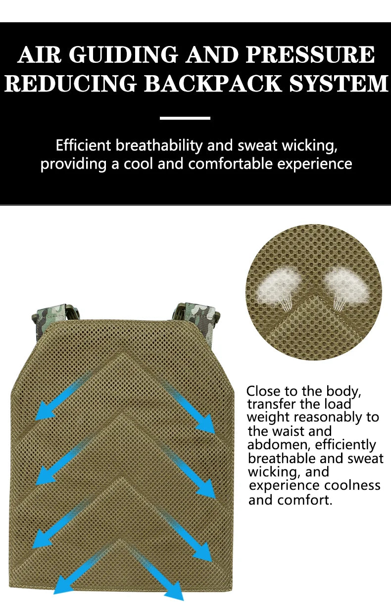 ARTEX Tactical Vest – 1000D Nylon, Quick Release, 6094K with Triple Magazine Pouch for Hunting & Airsoft Combat