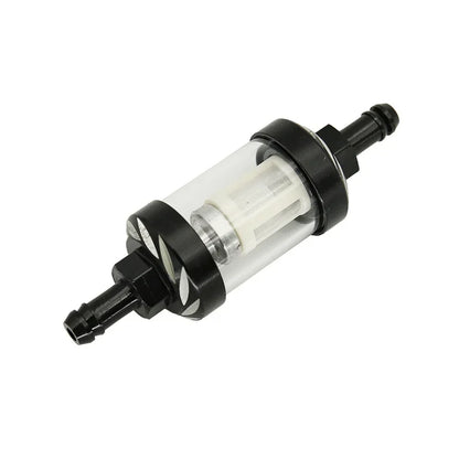 8mm CNC Aluminum Alloy Glass Gas Fuel Filter for Dirt Pit Bike - Enhanced Oil Filtration for CRF70, TTR100, KLX65, and More 125/140/150/160cc Models