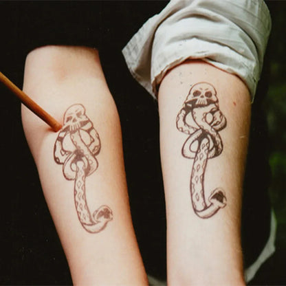 Lord Voldemort Tattoo Stickers - 5/10 Piece Magic Movie Temporary Body Art Set