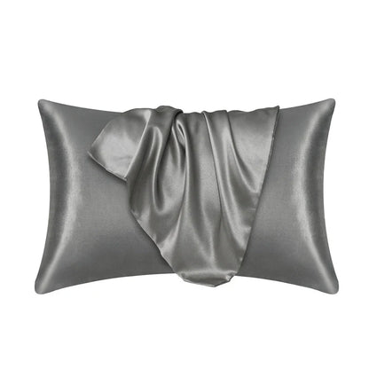 Silk Satin Pillowcase — Hair & Beauty Friendly Pillow Cover, Comfortable Home Decor for Standard/Queen, 1PC