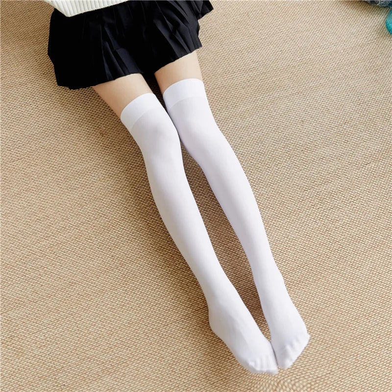 DOIAESKV Plus Size Women's Thigh-High Stockings: Over Knee Socks for Large Size Females - Long Women's Stockings for Comfort and Style