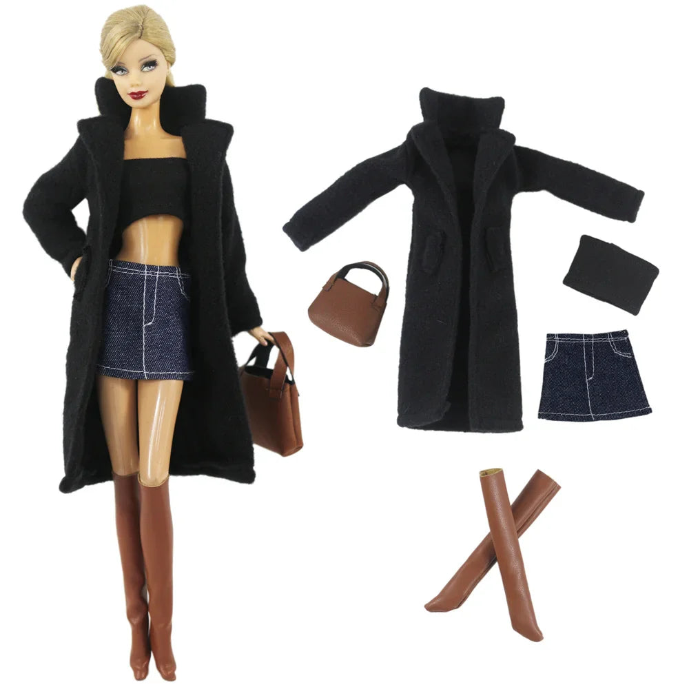 1:6 Scale Doll Clothes Set – Dress Outfit for 11.5-inch (30cm) Dolls, Multiple Styles for Girls’ Gifts