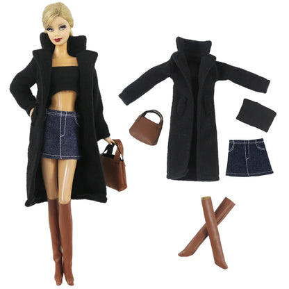 1:6 Scale Doll Clothes Set – Dress Outfit for 11.5-inch (30cm) Dolls, Multiple Styles for Girls’ Gifts