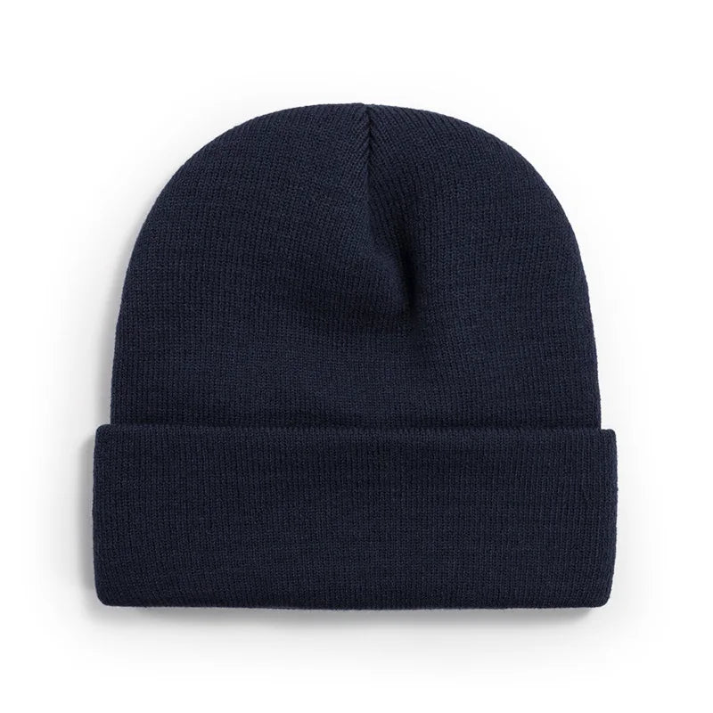 Winter Knit Beanie Hat - Warm Stretch Skull Cap for Boys Girls Adults in Black White Blue Pink & More Colors
