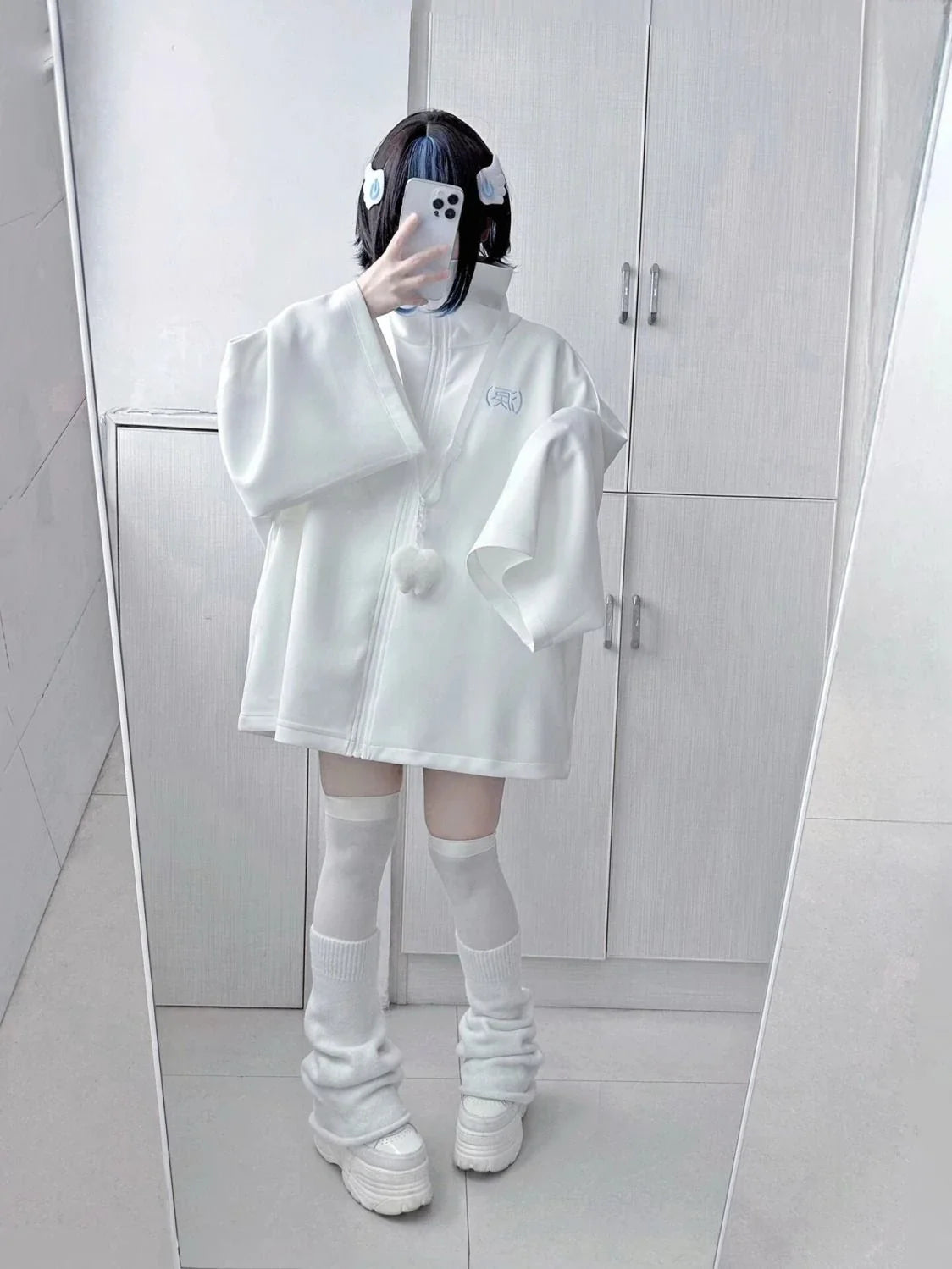 Spring Casual Hoodie – Women’s Loose Y2K Aesthetic Oversized Embroidered Harajuku Zipper Grunge Sweatshirt