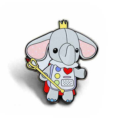 Cutie the Elephant Brooch – Kawaii Animal Lapel Pin, Action Adventure Game It Takes Two, Gamer Couple Gift