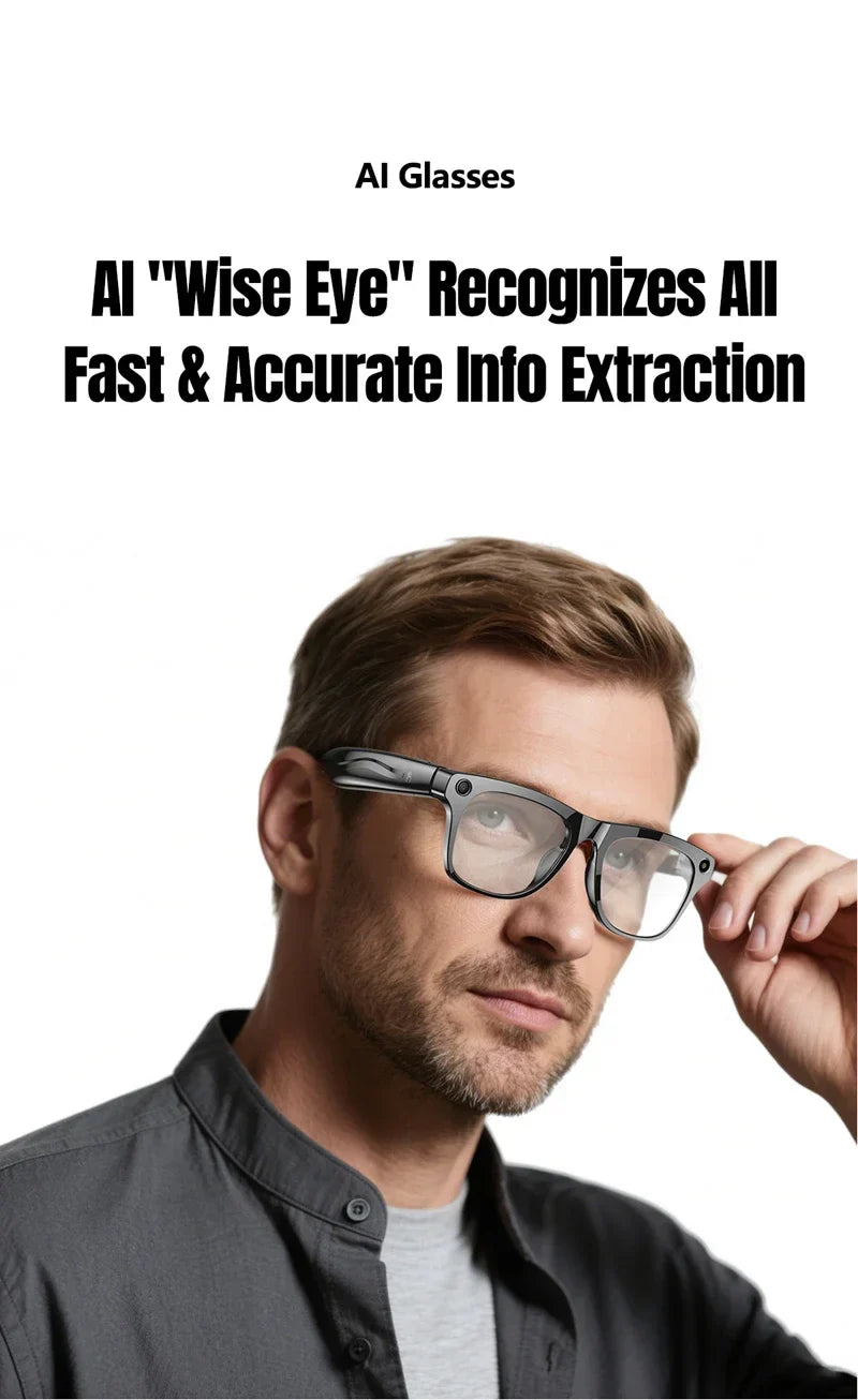 Xiaomi AI Smart Glasses — 8K HD Photochromic, Multifunction Camera Glasses with Translation, Bluetooth Calling, Voice Assistant, Music Player