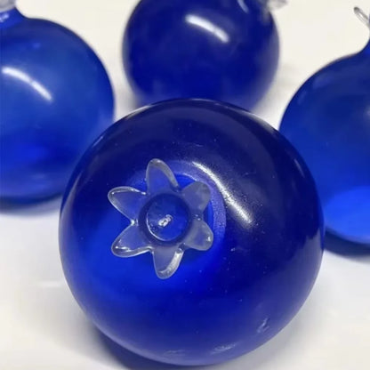 Blueberry Squeeze Sensory Stress Ball - Slow-Rebound Silicone Massage & Relaxation Toy